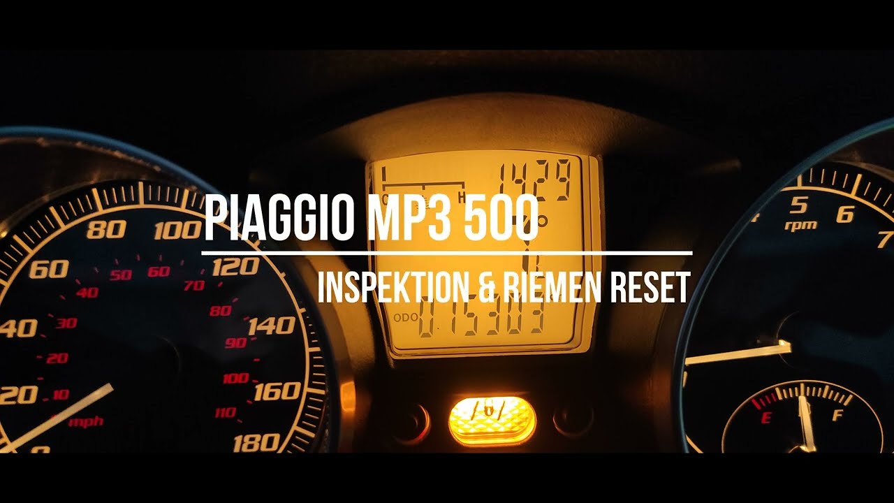 Piaggio MP3 500 Sport Service/Riemen reset