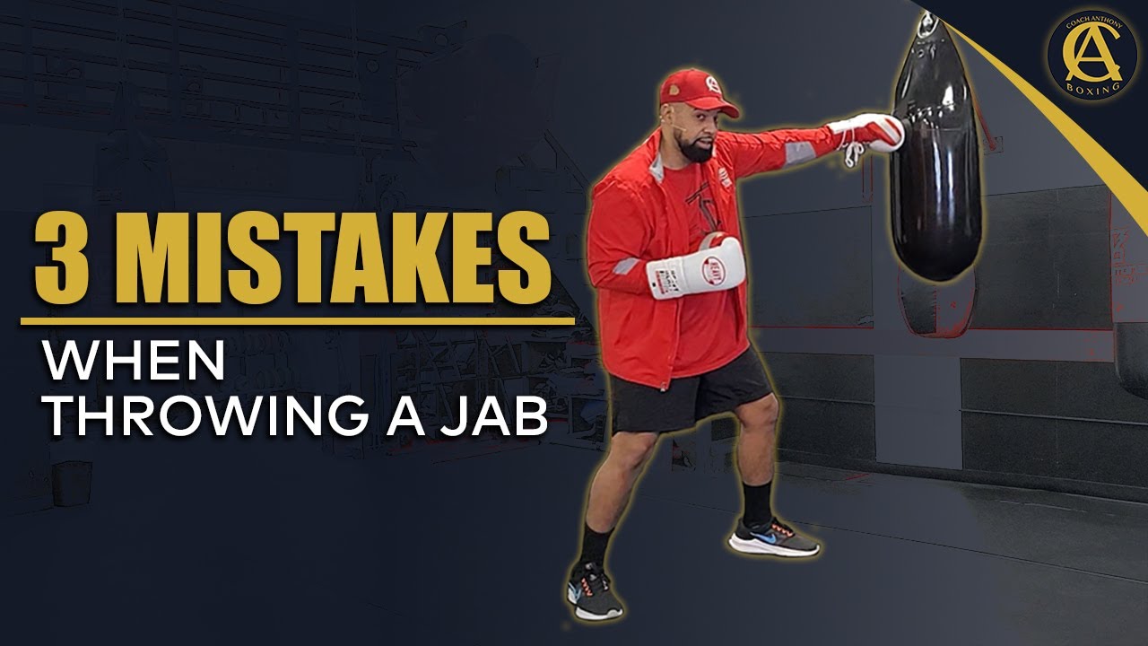 3 Mistakes When Throwing A Jab In Boxing | Coach Anthony Boxing
