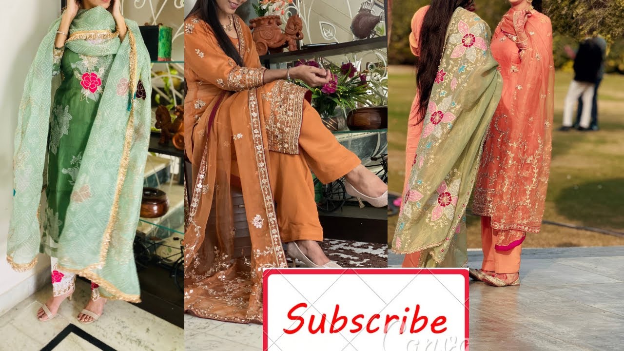 ਤੁਹਾਡੇ ਲਈ ਲੈਕੇ ਆਏ ਹਾਂ ਕੁਝ different hand work ਸੂਟ stylish,designer heavy॥ WhatsApp no:8264386226