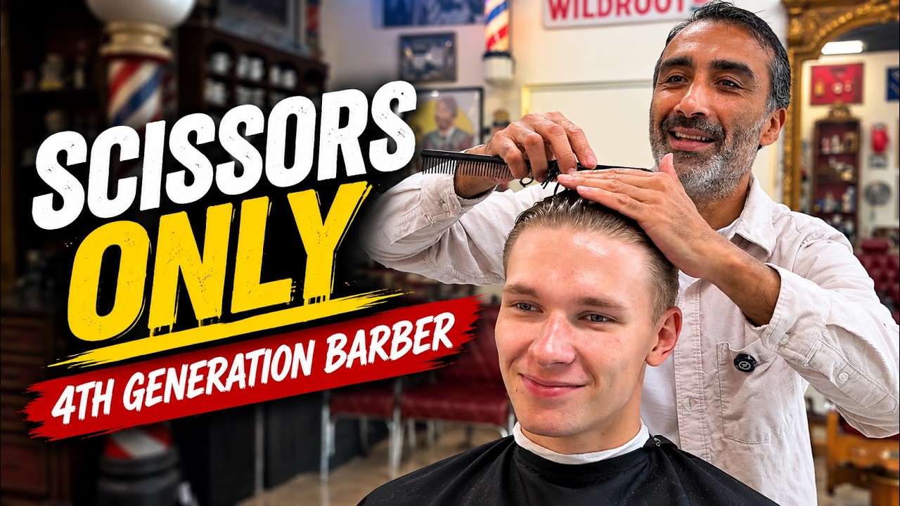 The Art of a Traditional Scissor Haircut | 4th Generation Barber