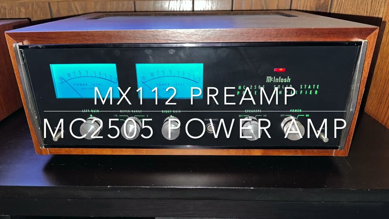 Усилитель мощности McIntosh MC2505 с предусилителем-тюнером MX112
