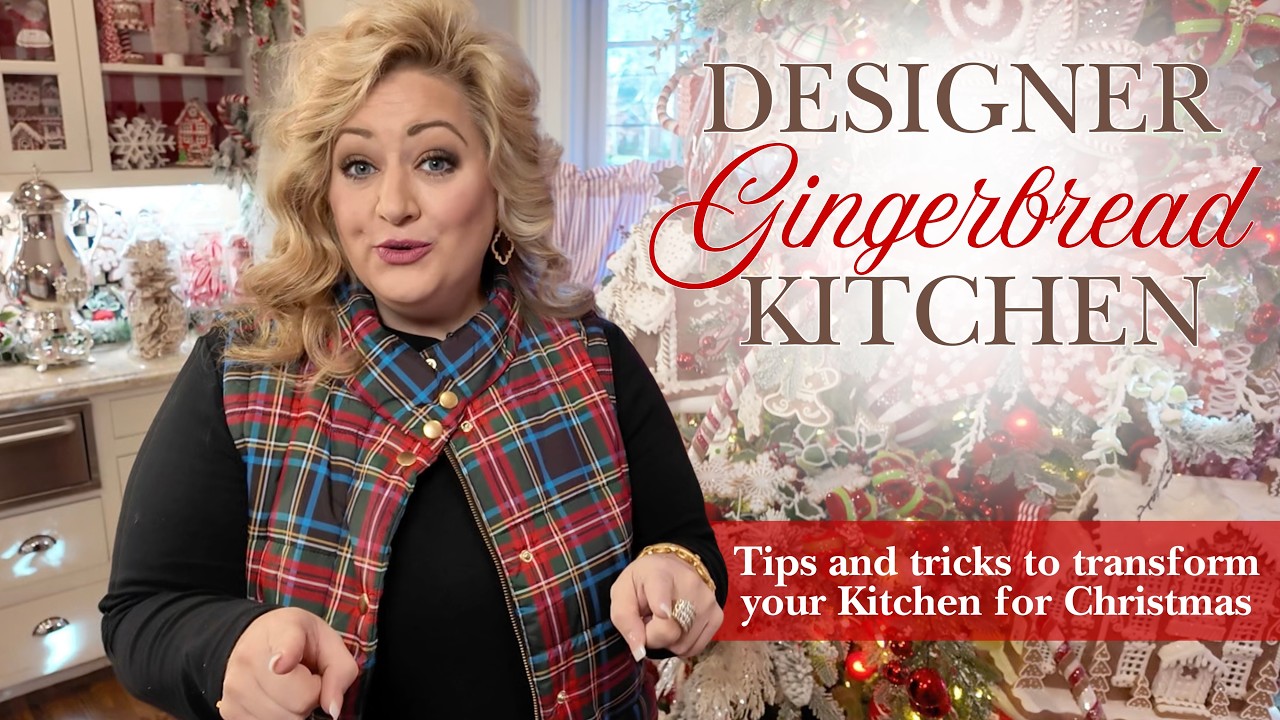 Gingerbread Christmas Kitchen Tour 🎄✨ Designer Tips, Hacks & Magical Decor Inside Amber Marie Manor!