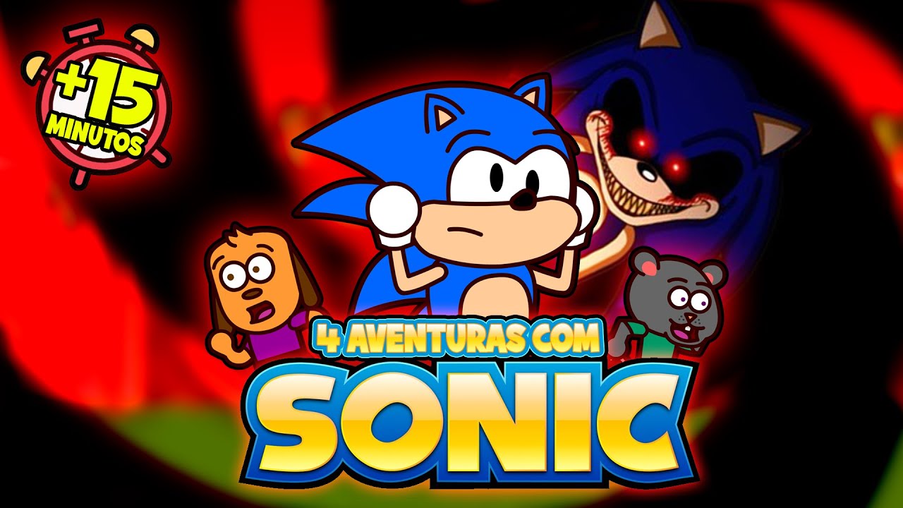 Dogo e Ratch em 4 AVENTURAS com Sonic o ouriço | Desenho animado