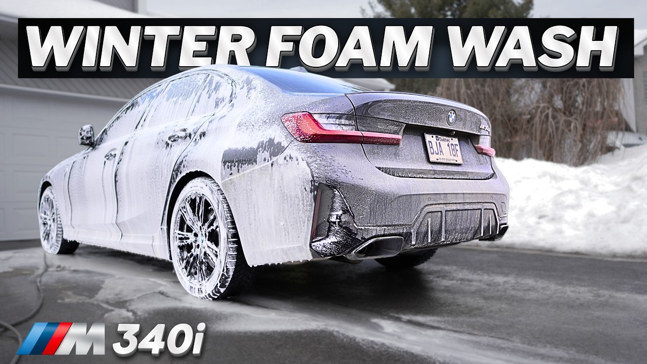 Filthy Dravit Grey BMW m340i Winter Foam Wash