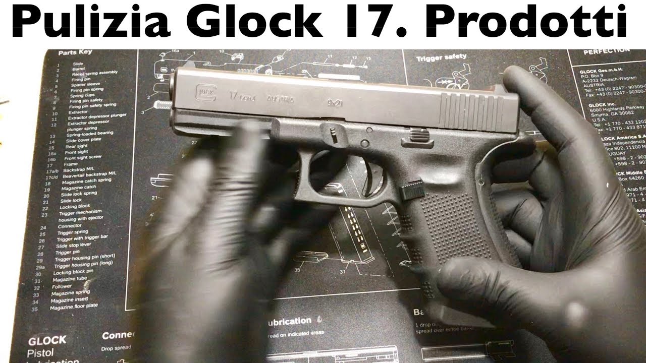 SMONTAGGIO E PULIZIA GLOCK. Uso dei prodotti, come lo spiombatore. Come pulire la pistola. CLEAN GUN