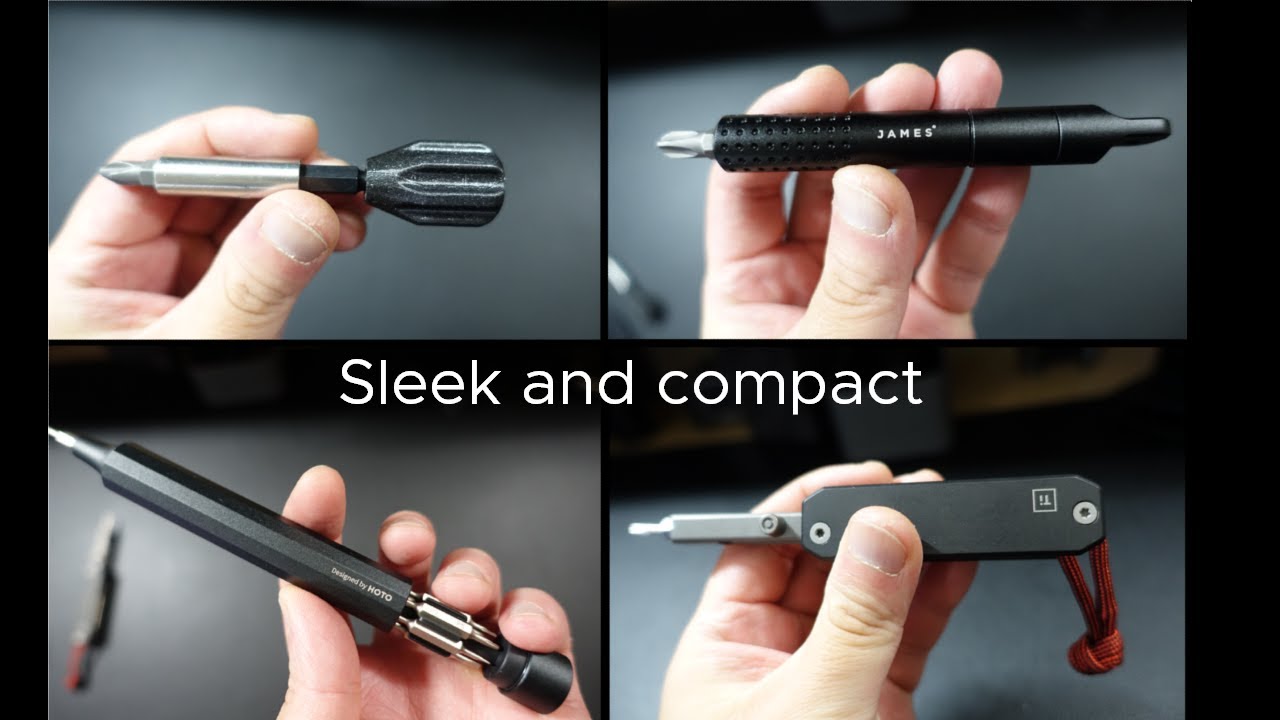Sleek and compact EDC screwdrivers - not bulky, ugly or heavy