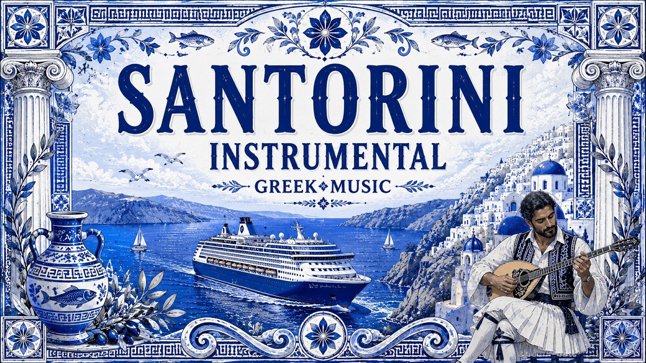 SANTORINI DREAMS ☀️ | Relaxing Mediterranean Traditional Greek Music