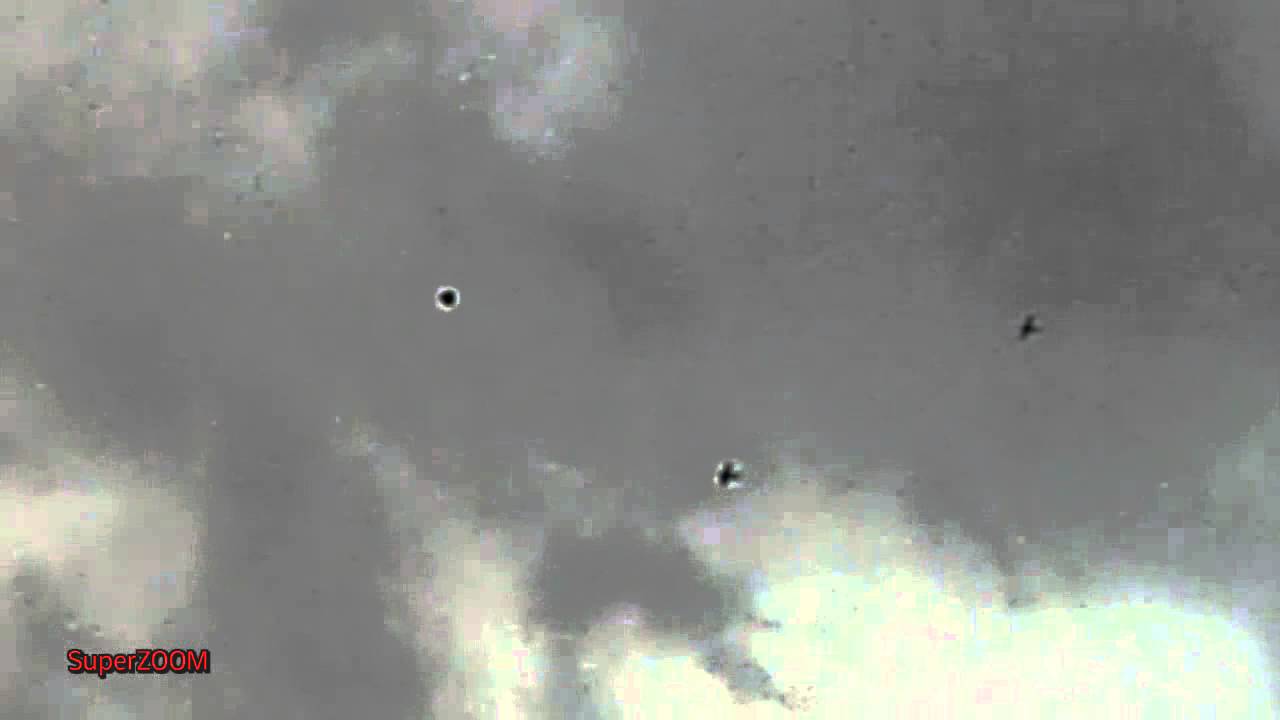UFO escorted by two Cessna planes