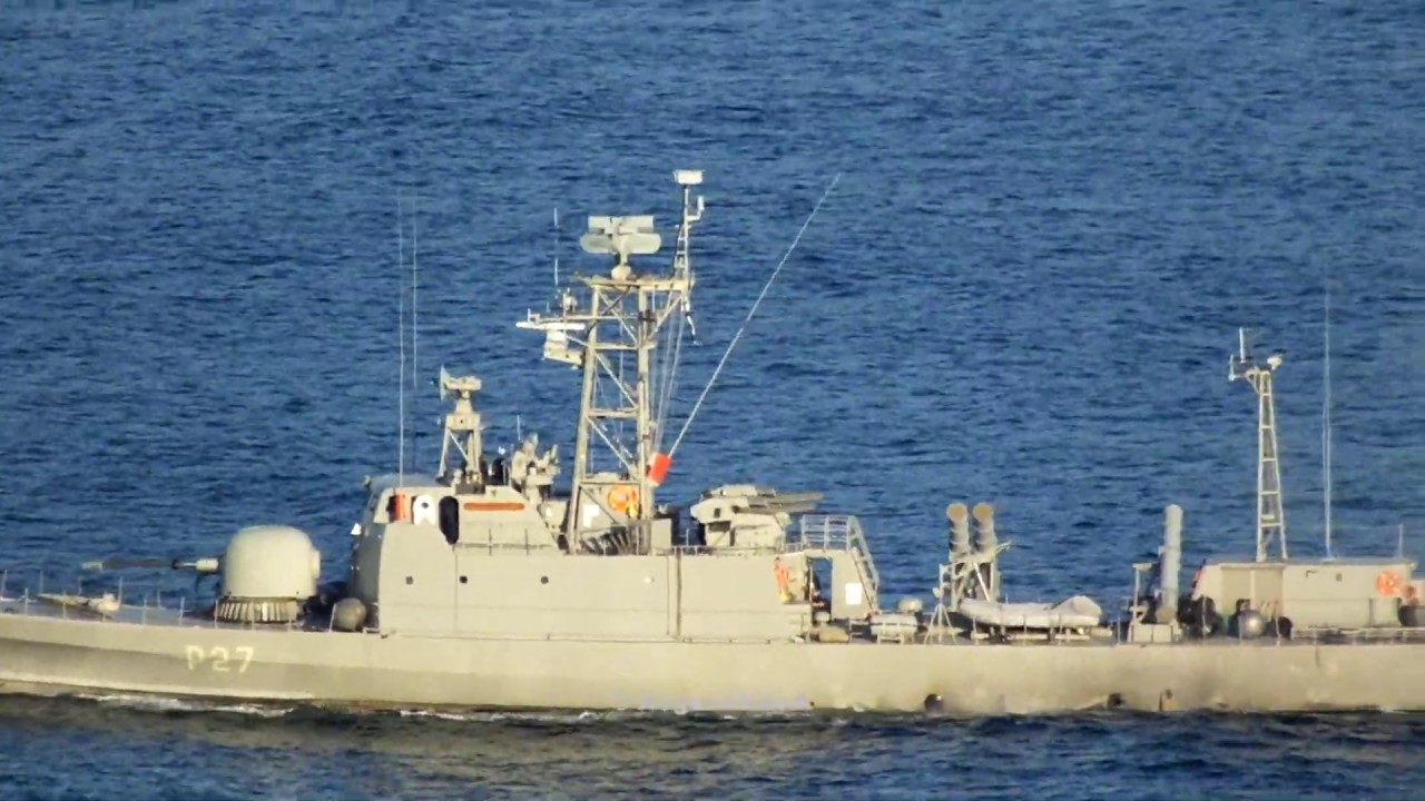 Hellenic Navy La Combattante IIIb class P 27 HS Xenos patrolling near Kastellorizo island.