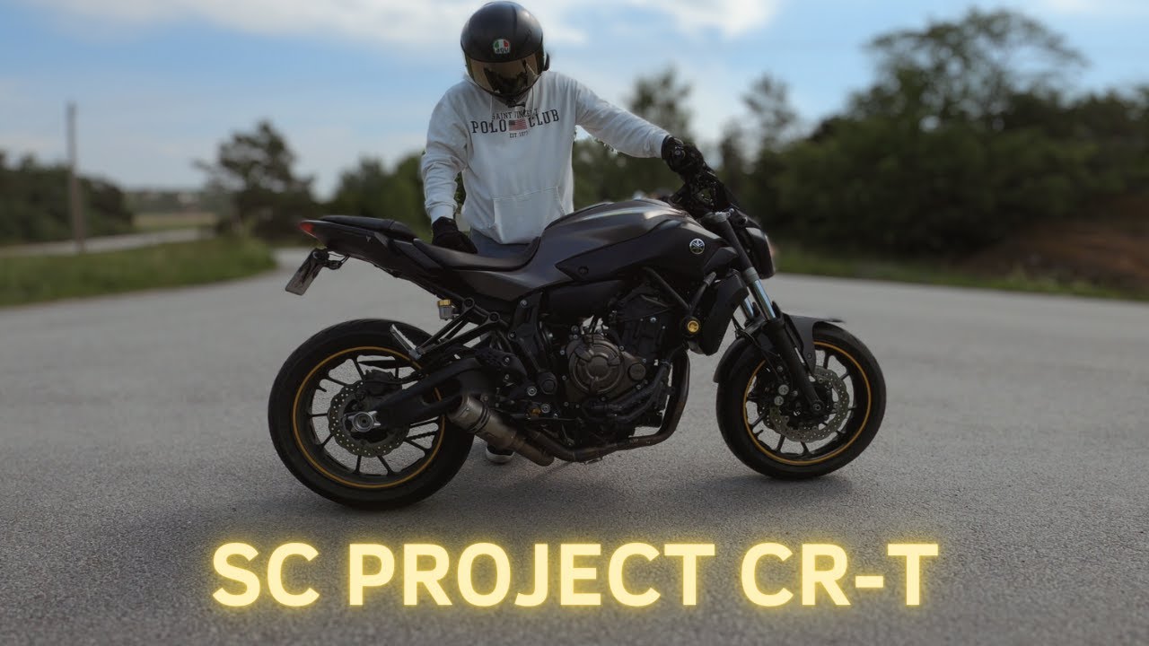 Yamaha MT07 | SC Project CR-T Exhaust Sound Test