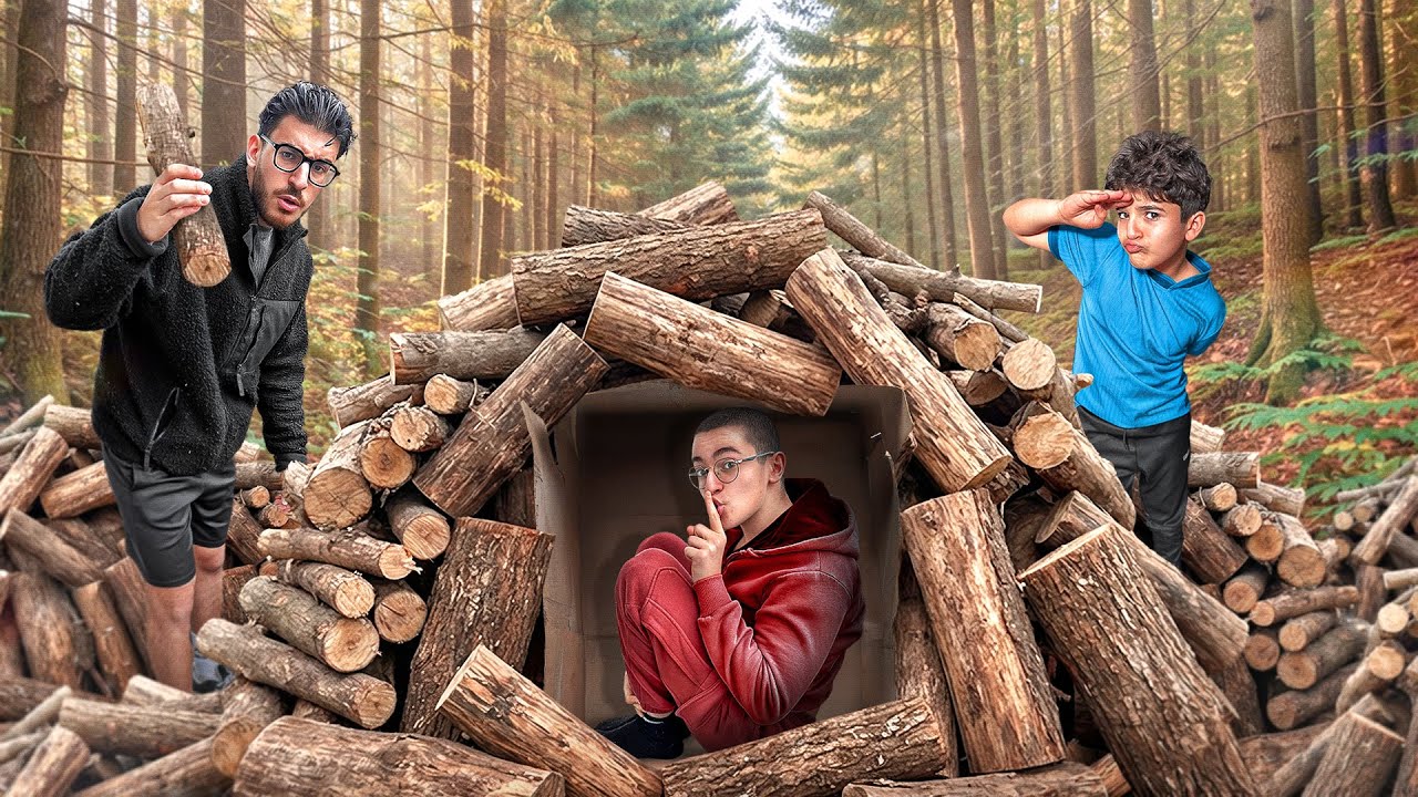 NOTRE FRÈRE CONSTRUIT UNE PIÈCE SECRÈTE DE FOU DANS NOTRE JARDIN ! RÉUSSIRONS-NOUS À LA TROUVER..?