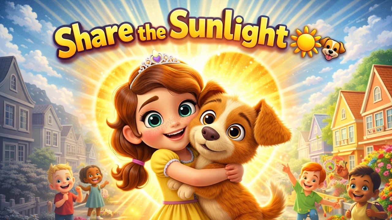 Girl Shares Sunlight 🌞🐶 (Motivational Kids Story)