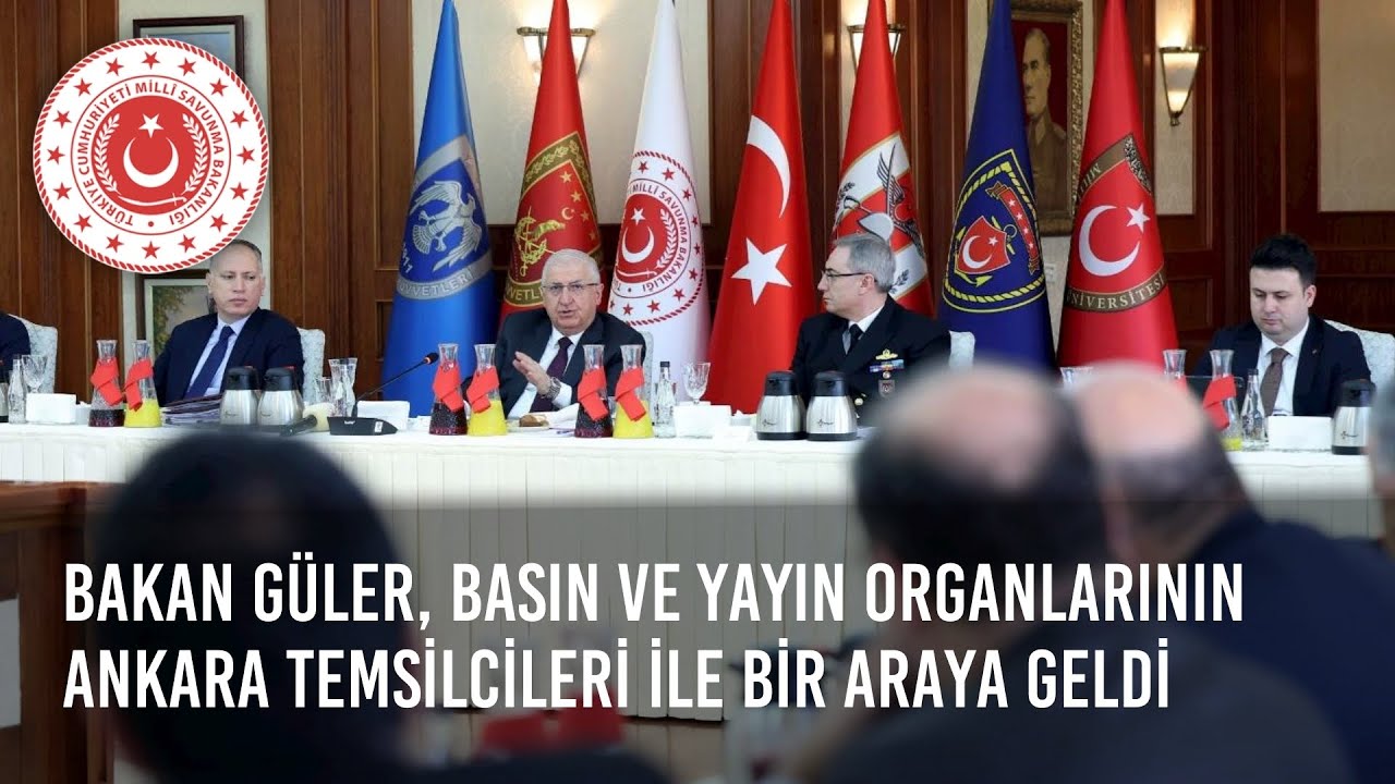 Bakan Güler, Basın ve Yayın Organlarının Ankara Temsilcileri ile Bir Araya Geldi