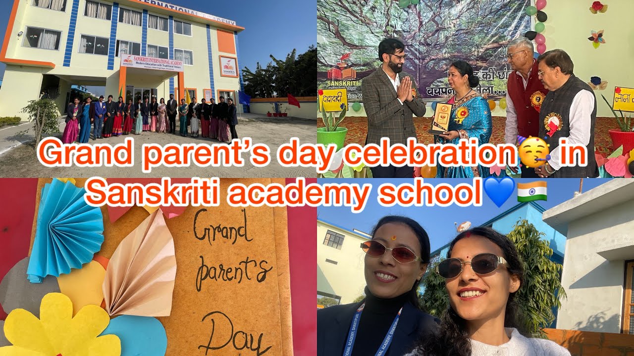 Grandparent’s day celebration🥳❤️in Sanskriti school🏫