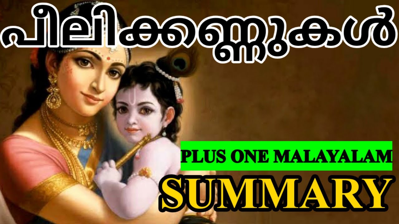 പീലിക്കണ്ണുകൾ / PLUS ONE MALAYALAM PEELIKANNUKAL / PLUS LEARN