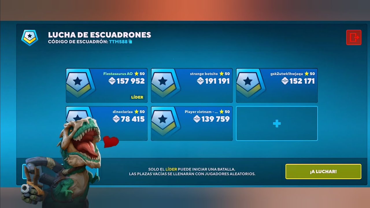 🦖ESCUADRA casi LLENA, BATALLA CON EL CLAN AO 💫🦖 DINO SQUAD