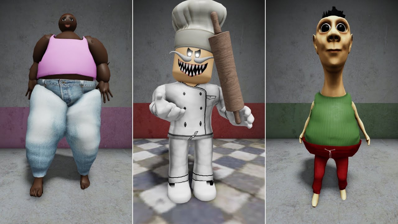 RUN FROM LOVELY PEACHES, RUN FROM HAMOOD HABIBI, RUN FROM PAPA PIZZA ROBLOX OBBY