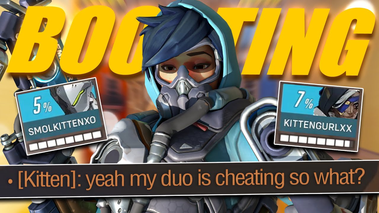 I faced a CHEATER boosting EGIRLS then spectated him after - Overwatch