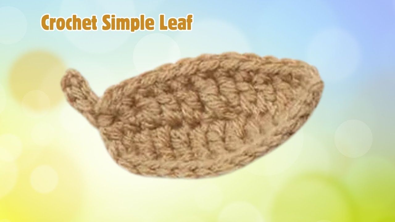 Crochet Fabulous Fall Wreath: Single Point Leaf | EASY | The Crochet Crowd