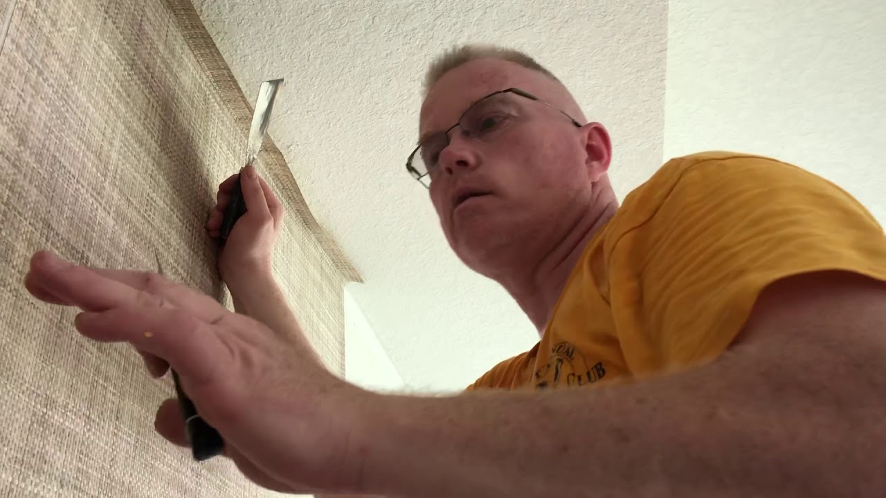 How To Hairline Double Cut Woven Wallpaper - Spencer Colgan