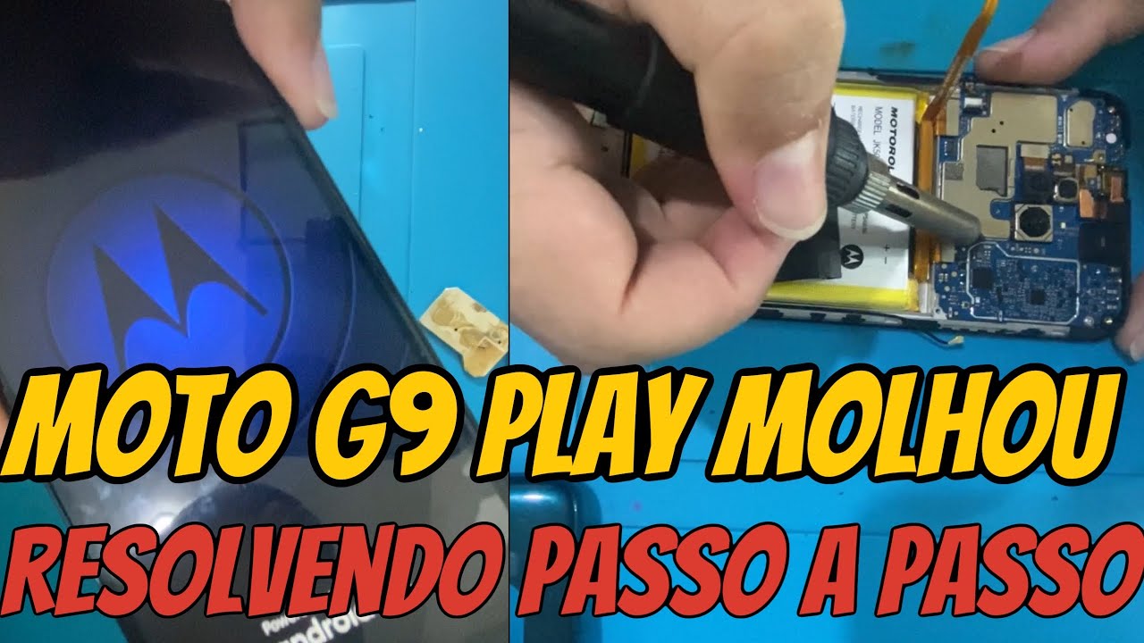 Moto G9 Play Molhou e não liga | limpeza e resolda | Reconstrução das trilhas de imagem (RESOLVIDO)