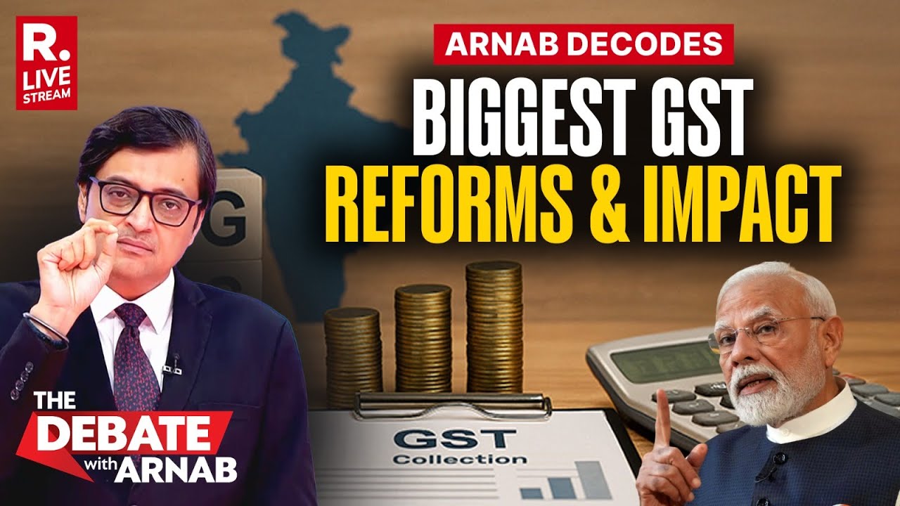 Debate With Arnab LIVE: Decoding Modi's Biggest GST Reforms And Impact Across Sectors