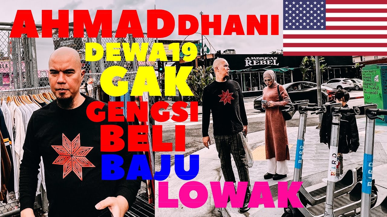 KOSTUM AHMAD DHANI DAN DEWA 19 BELI DI PASAR LOWAK MELROSE‼️LOS ANGELES THRIFT SHOP 2023‼️