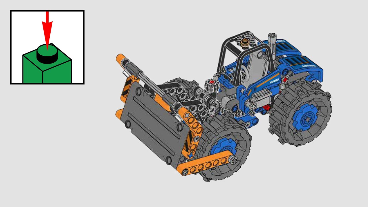 LEGO Technic 42071, Dozer Compactor - building instructions