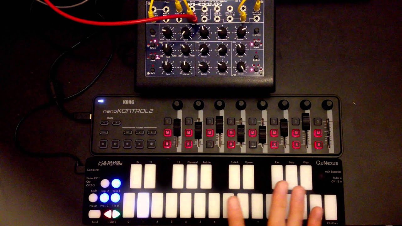 MFB Microzwerg Semi-modular synthesizer FM Patch  [HD Quality]