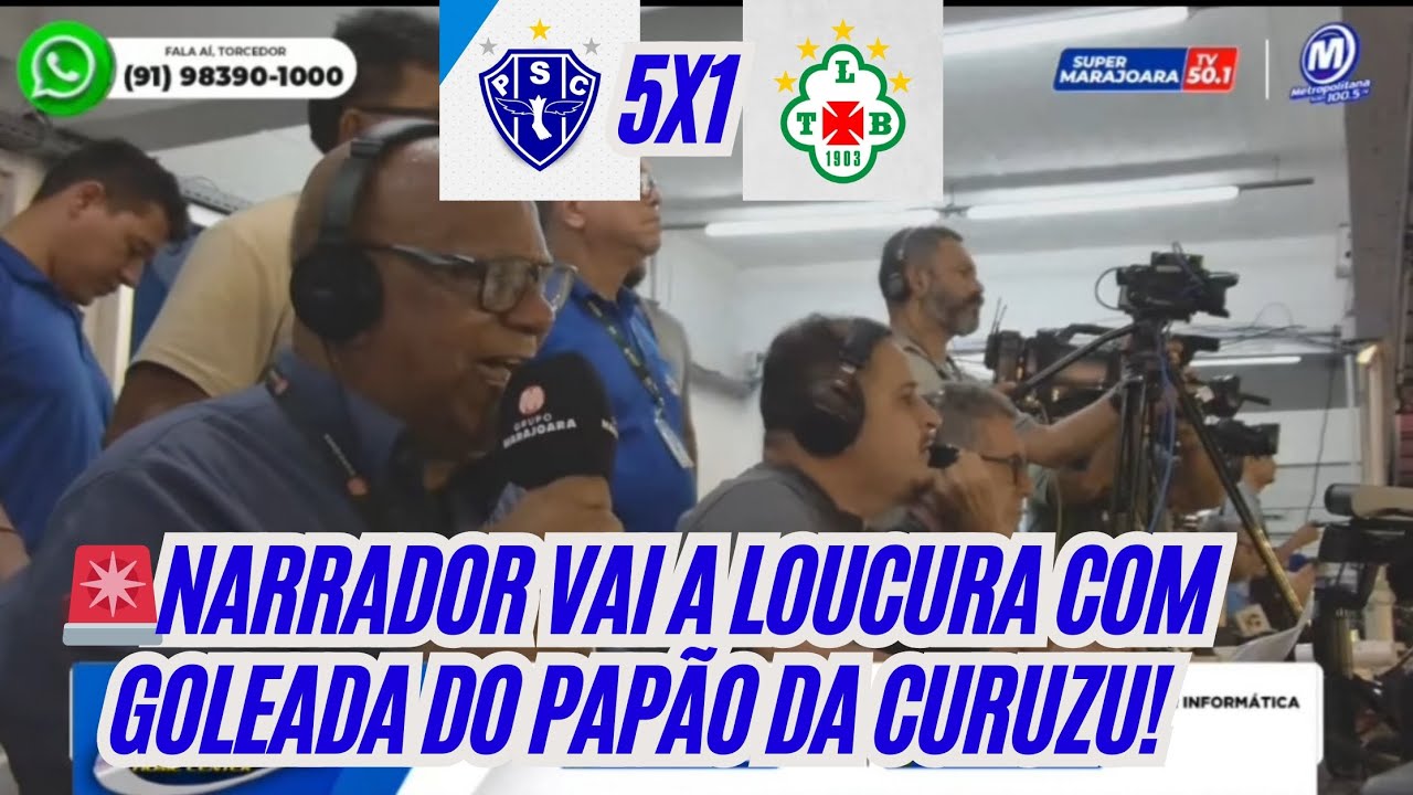 Paysandu 5x1 Tuna|Reações do Rádio|Quartas de Final 
