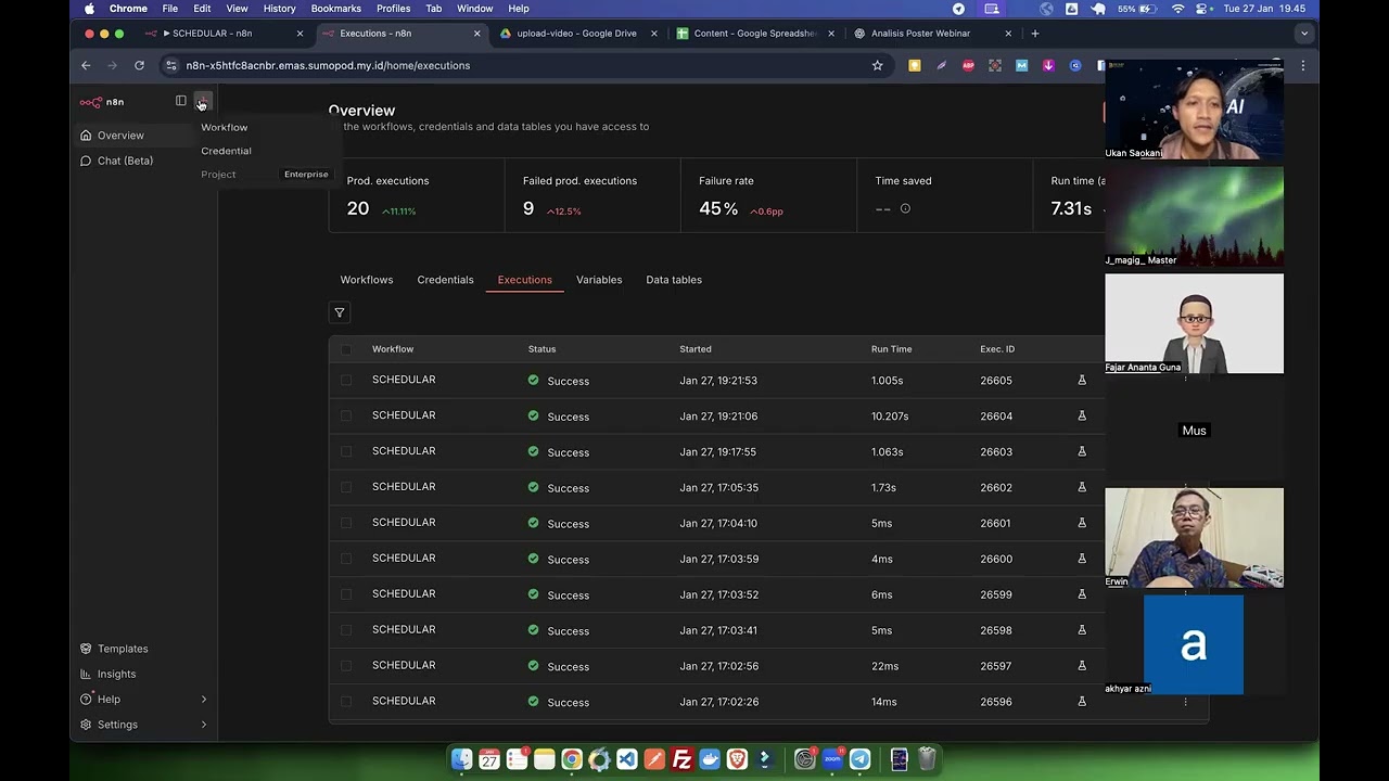 (Rekaman) Webinar - Membangun sistem auto posting youtube tanpa ribet dengan n8n