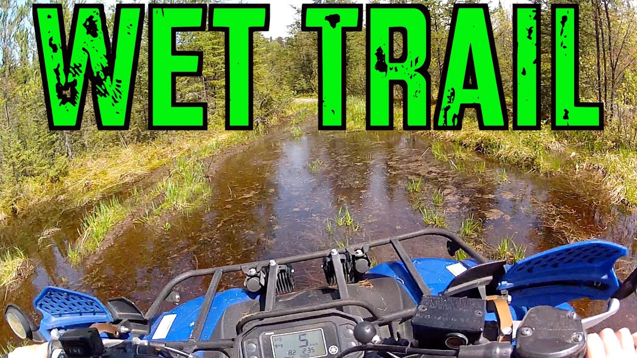 Yamaha Grizzly And Kodiak  Explore The Wet ATV Trail Into Nasen Lake -  June 1 2014