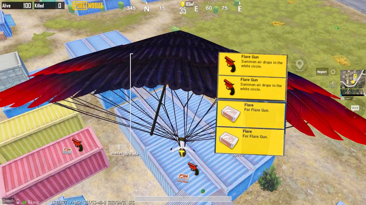 I LANDED on 2 FLARE GUNS😍Pubg Mobile
