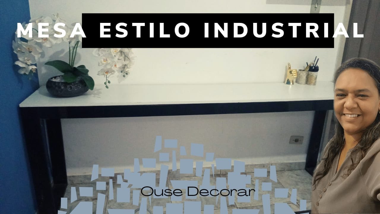 Como fazer uma mesa estilo industrial para home office