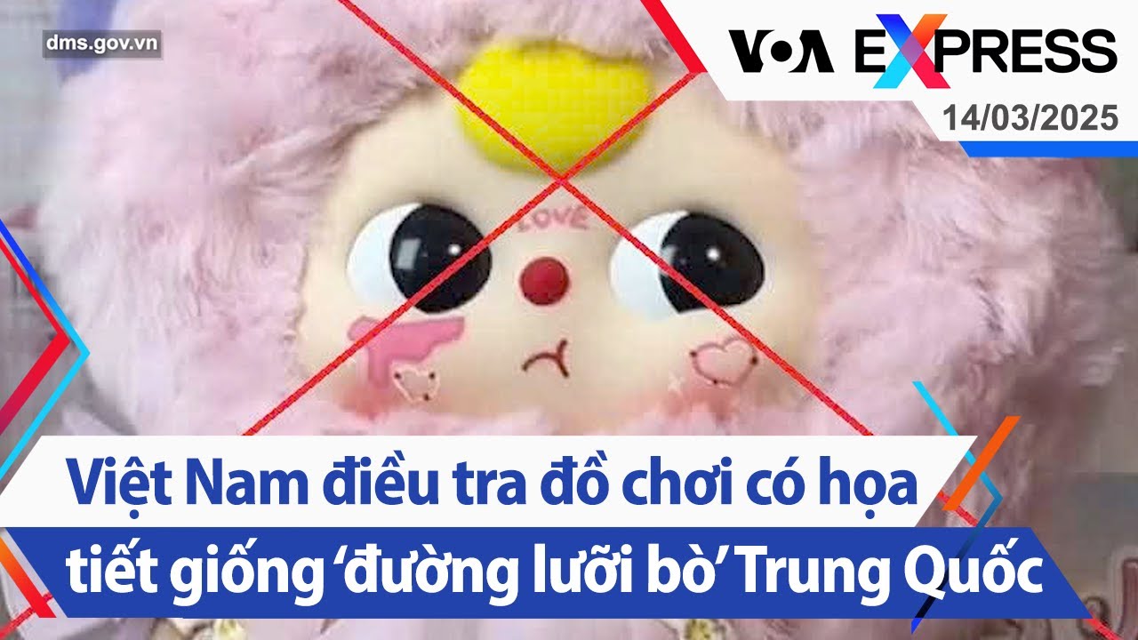 Việt Nam điều tra đồ chơi có họa tiết giống ‘đường lưỡi bò’ Trung Quốc | Truyền hình VOA 14/3/25