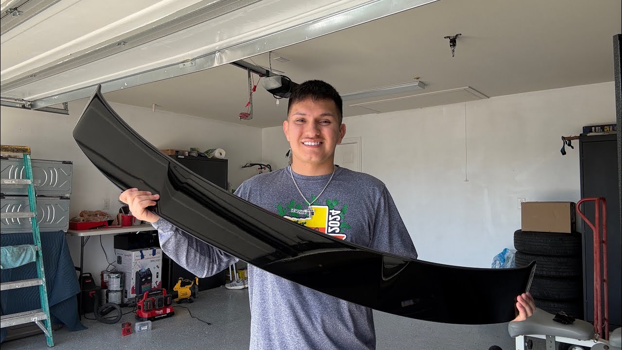 Honda Civic Spoiler Install (Again)