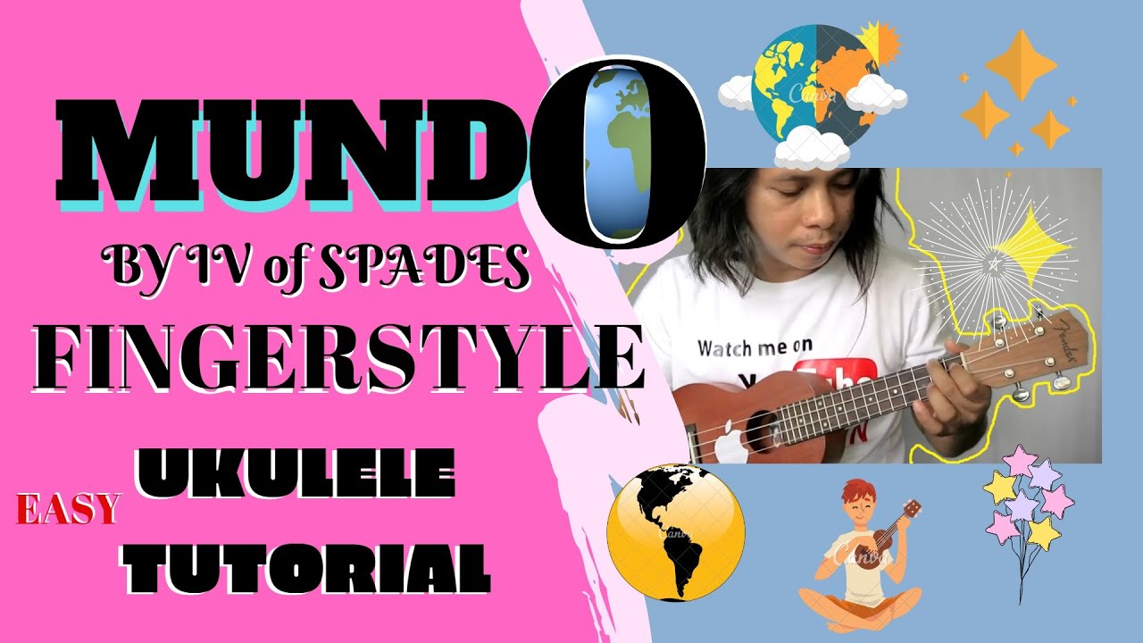 Mundo Ukulele Fingerstyle Tutorial - IV of Spades Tutorial(Easy Ukulele Tutorial for Beginners)