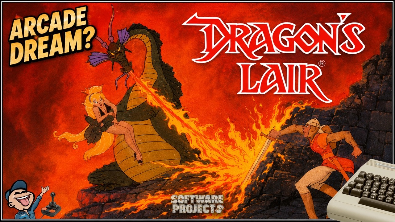 DRAGON'S LAIR – Commodore 64 (1986) | Software Projects' Ambitious 8-Bit Arcade Conversion