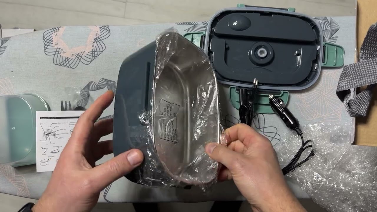 Електричний ланч-бокс 1,5л з підігрівом 12V/220V