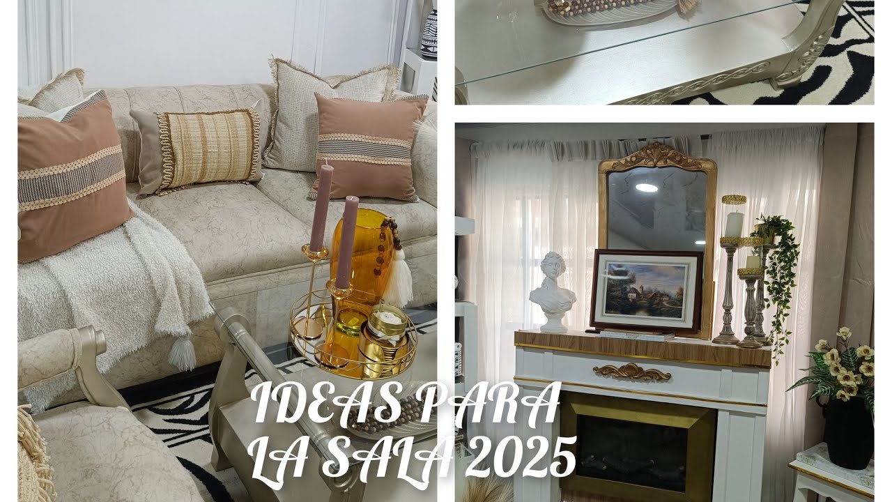 IDEAS  PARA EL HOGAR Decoración De la sala  para 2025 /