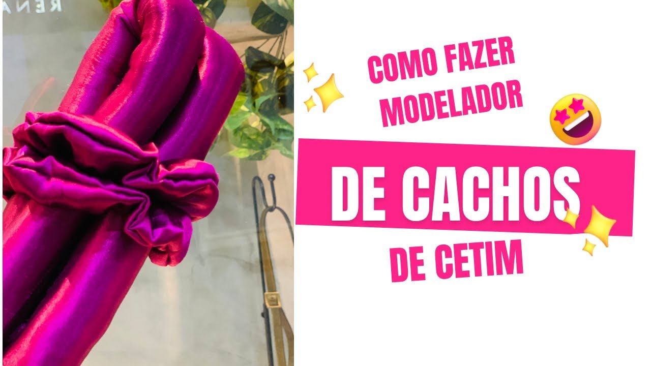 Como fazer Modelador de cachos de cetim-
