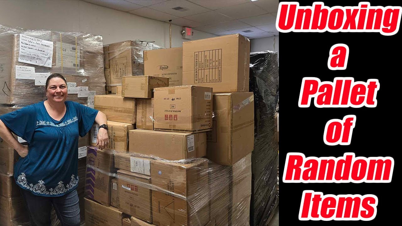 Unboxing a Pallet of the most random items Check out what We got!
