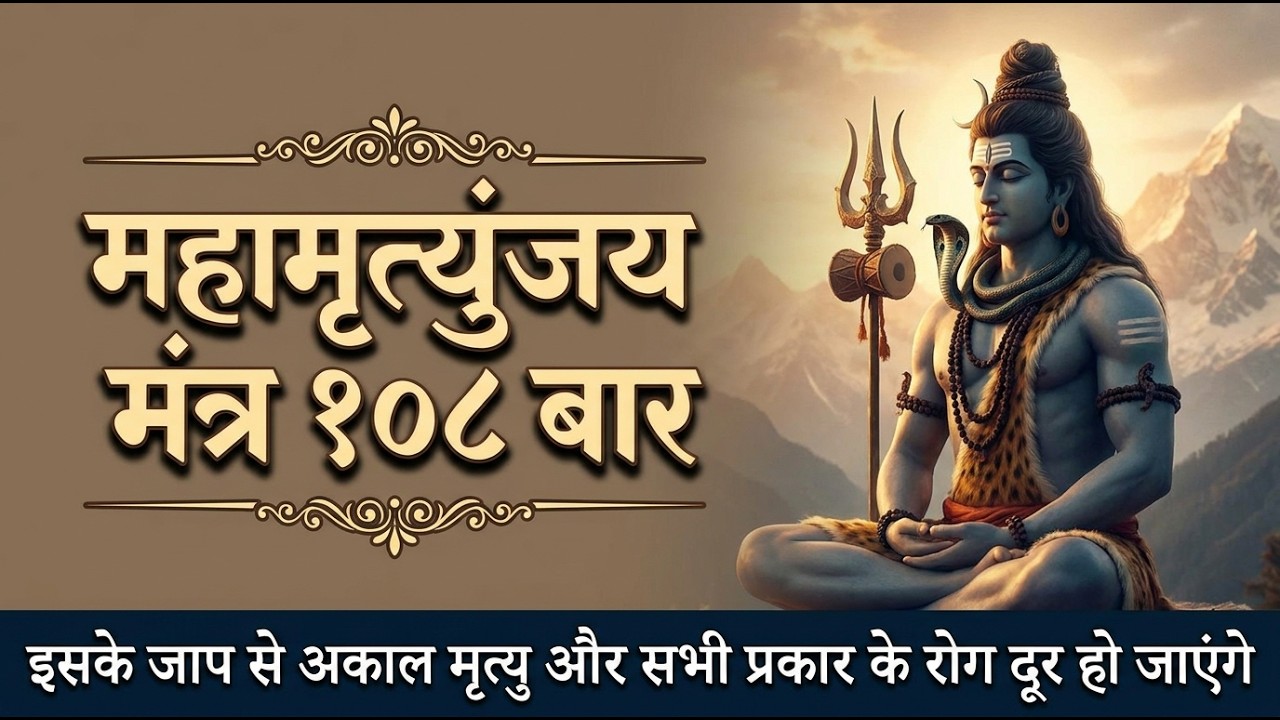 महामृत्युंजय मंत्र 108 times | Mahamrityunjay mantra 108 times fast | maha mrityunjay mantra