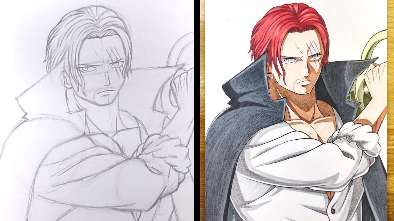 Как рисовать Shanks - [One Piece]