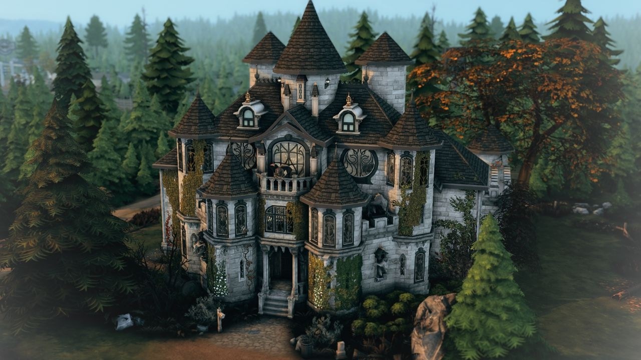 The Grim Reaper's Gothic Castle | The Sims 4 | Stop Motion Build [no CC]