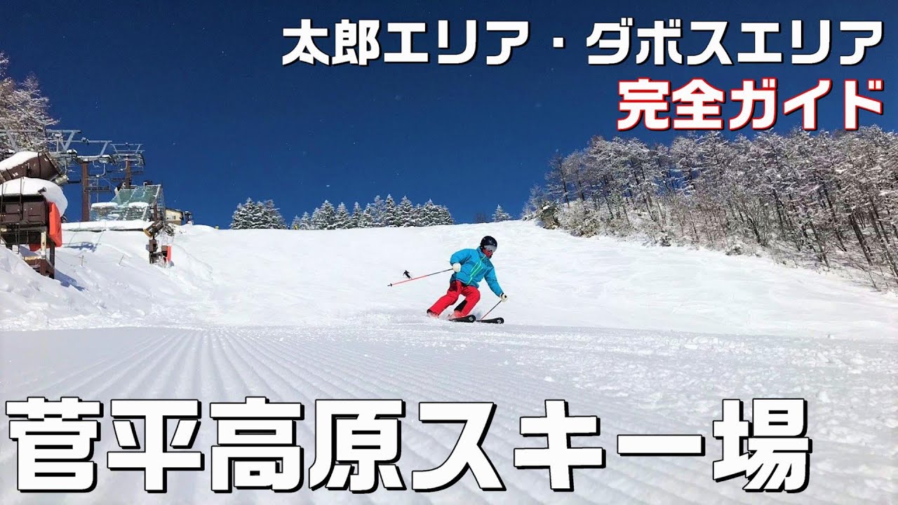 【菅平】晴天率80%！広くてコース豊富な菅平高原スキー場の魅力を滑りながらご紹介【太郎エリア・ダボスエリア中心】【長野移住／旬旅】