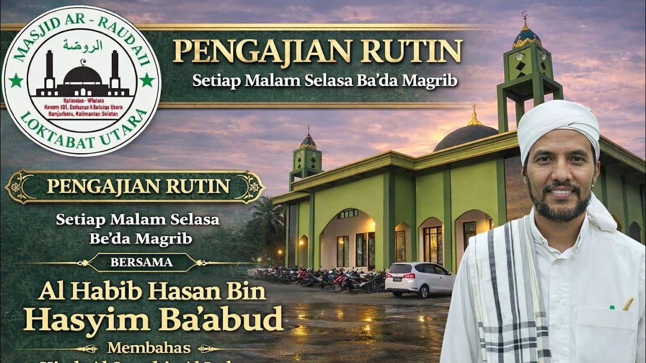 AR RAUDAH WIYATA TV - LIVE Pengajian Bersama Al Habib Hasan Bin Hasyim Baabud | 19 Januari 2026