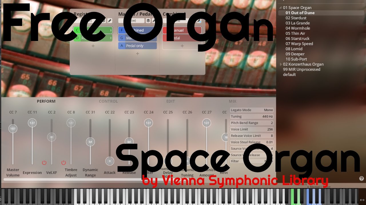 Free Organ - Space Organ by Vienna Symphonic Library (No Talking)