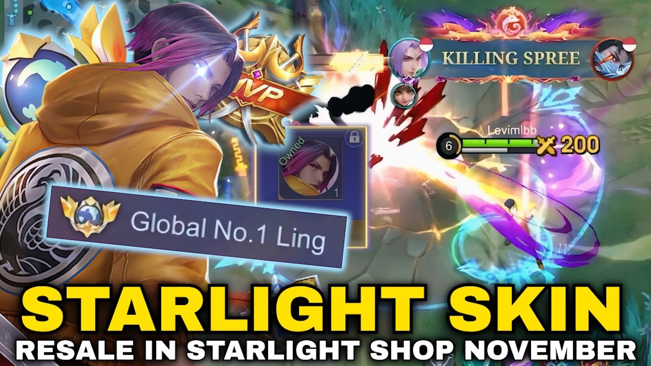 LING STARLIGHT SKIN IS BACK (MUST BUY)!! | LING STARLIGHT RESALE ON NOVEMBER STARLIGHT SHOP