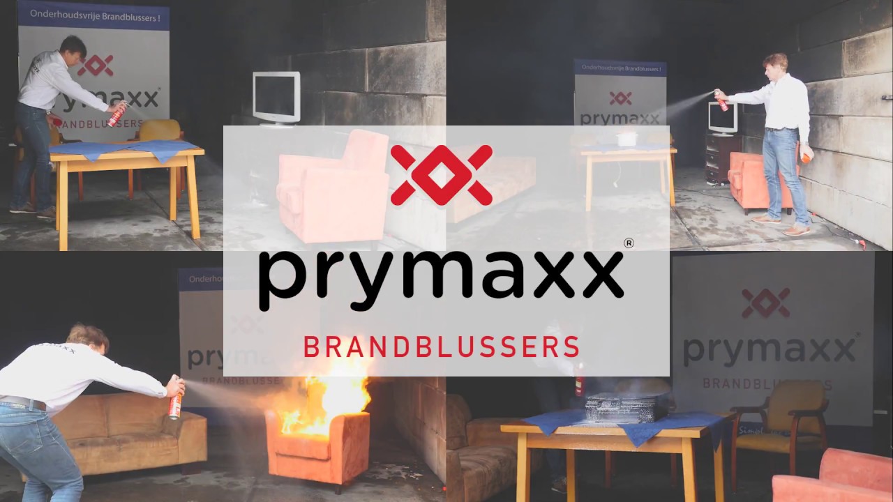 Prymaxx demonstreert spray brandblussers